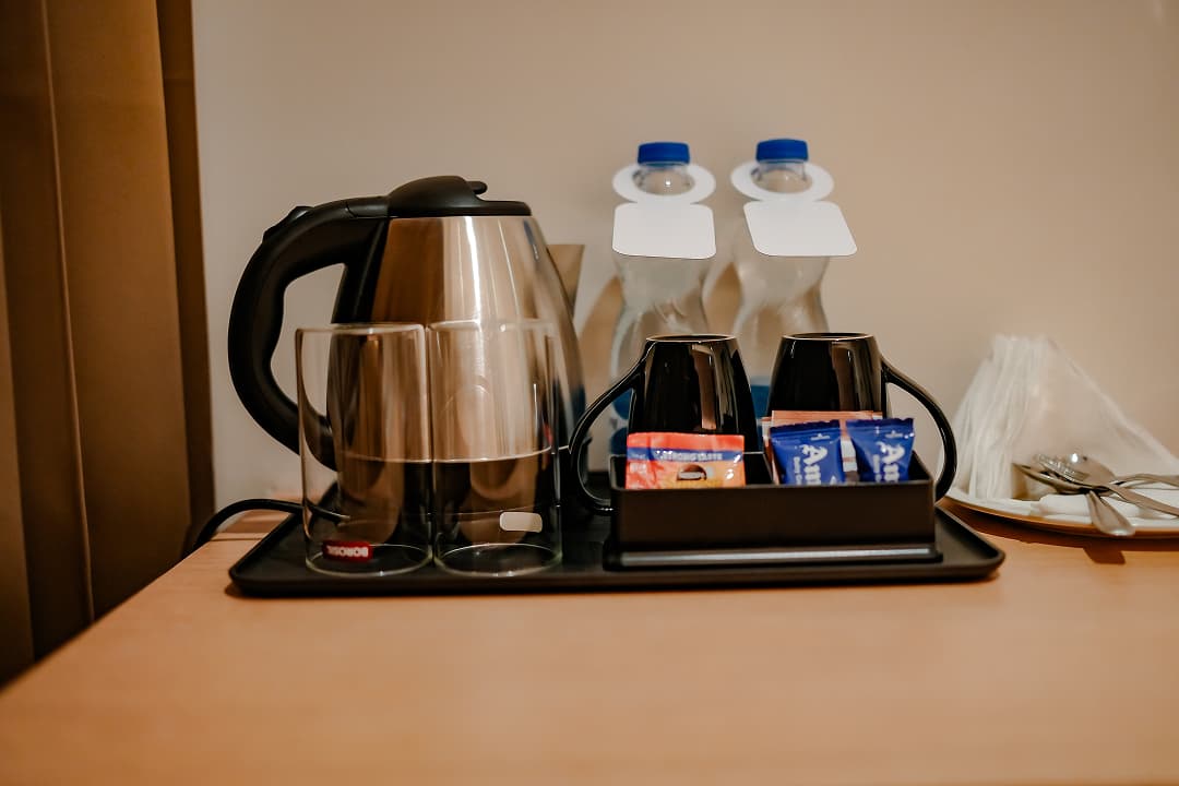 Amenities of Standard double room at BKS Grand Hotel, Kodigehalli, Bengaluru
