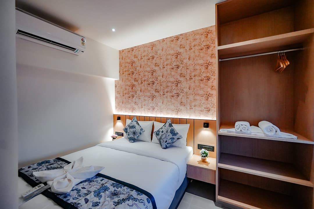 Sideview of Standard double room at BKS Grand Hotel, Kodigehalli, Bengaluru